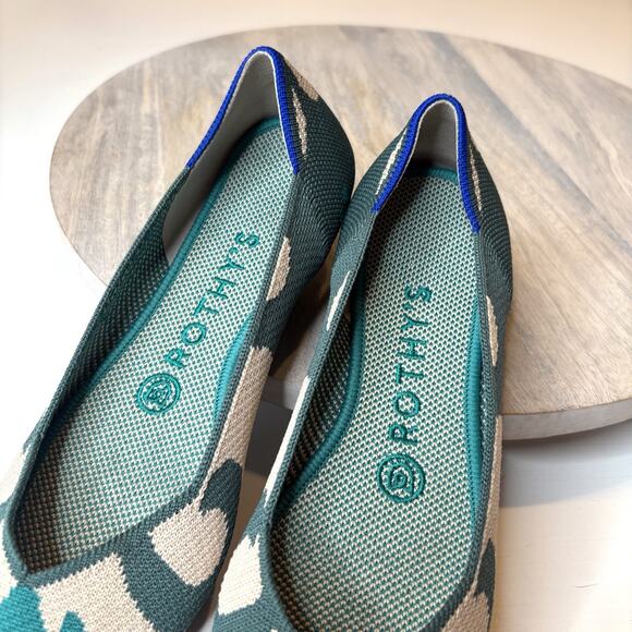 Rothy’s The Point Moroccan Green Limited Edition Shoes Flats Women’s Size 7 - Picture 8 of 13